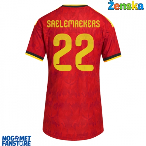 Belgija Alexis Saelemaekers #22 Domaci Dres za Ženska SP 2026 Kratak Rukav